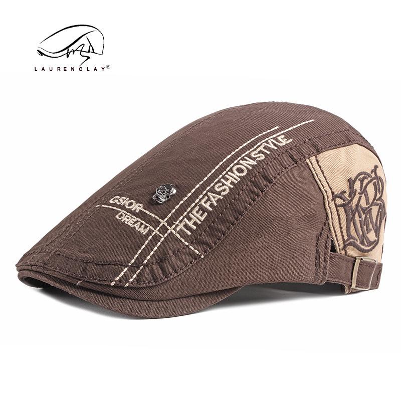 Frühling-Sommer Herren Baumwollbarett: Koreanischer Stil Outdoor Entenschnabelkappe für Jugendliche & Unisex.