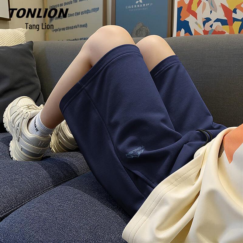 

Мужские повседневные шорты TonLion, 220 г/м², из чистого хлопка, прямого кроя 4XL