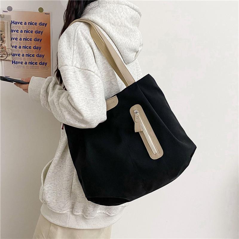 Large Capacity Casual Canvas Tote Bag For Women Stylish And Trendy Everyday Use
