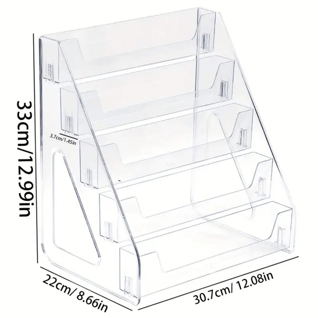 3/5-layer CD Rack, Album Display Rack, Transparent Storage Rack for Records,  and Tapes, Multifunctional Counter Display Rack