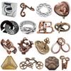 Metal Magic Baffling Puzzles Brain Teasers For Adults Kids Iq Logic Test 3Pcs Set Disentanglement Unlock Interlocking Toys