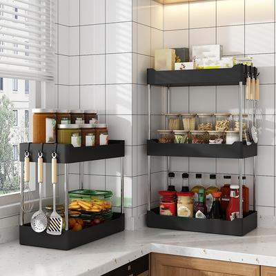Bucătărie Spice Storage Rack Multi-Funcțional Countertop Condimente Storage Rack de uz casnic Multi-Straight Corner Shovel Bucătărie Ut