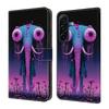 Skórzane Etui Pokrowiec na Telefon dla Samsung Galaxy A57 A37 A27 A17 A07 4G 5G A576 Klapka Portfel Magnetyczny Malowany Kwiat Jeleń Fundas