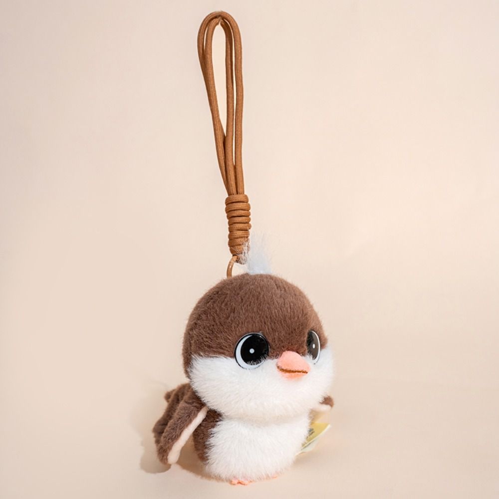 Simulation Plush Tit Bird Pendant Plush Animal Sparrow Plush Toy Bird Plush Toy  Home Decor