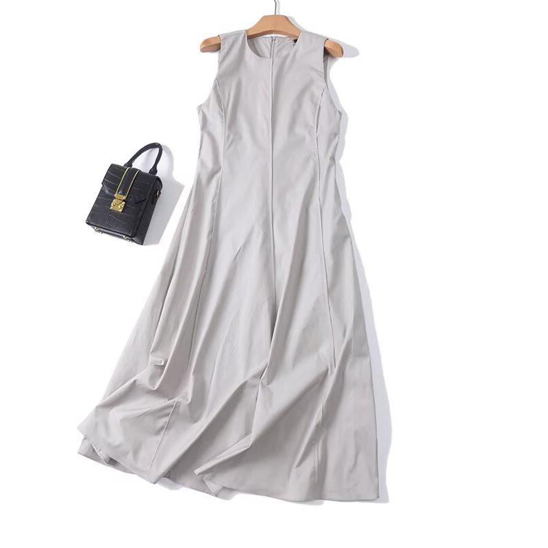 

Spring/Summer Women s Old Money Style Sleeveless Swing Dress - 06654584711 Medium