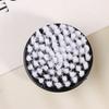 Nail Brush Nail Art Pedicure Soft Remove Dust Plastic Round Cleaning Scrubbing File Tools Black White Manicure Finger Care Salon