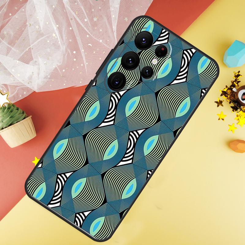 

African Style Fabric Print Phone Case For Samsung Galaxy S26 S25 Ultra S23 S21 S20 S22 S24 FE S10 Plus Cover Coque Galaxy S24Ultra