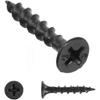 200pcs M4 Wood Furniture Self Tapping Screws Countersunk Bugle Head Screw Black Oxide Cross Countersunk Head Drywall Screws - (Size: M4/ 50mm)