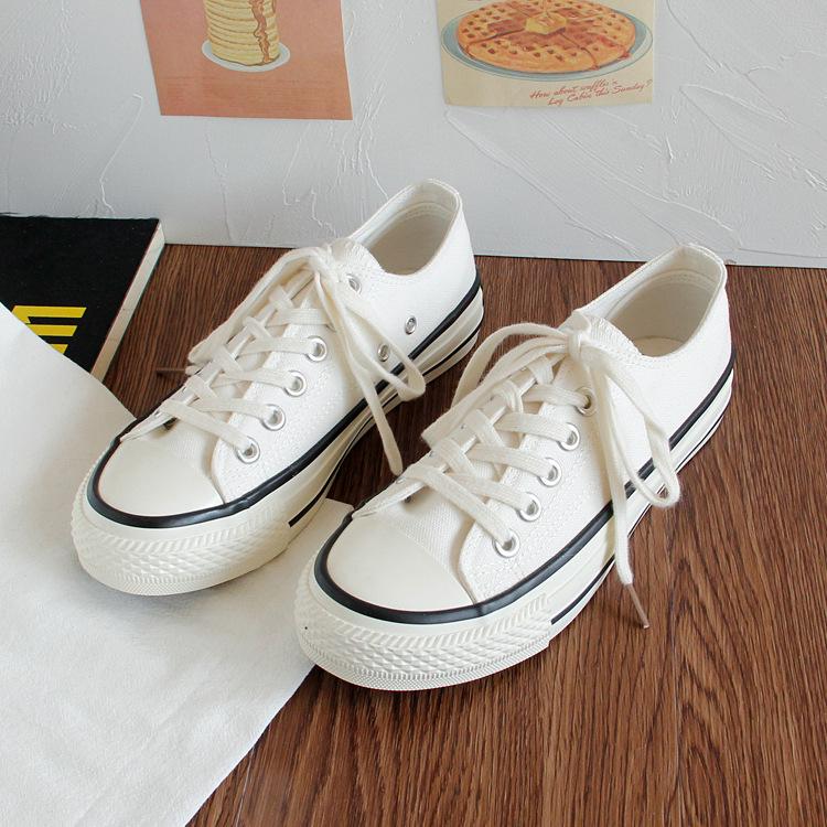Damen-Segeltuchschuhe, lässig, niedlich, Sneakers, niedrig geschnitten, zum Schnüren, modisch, bequem zum Gehen