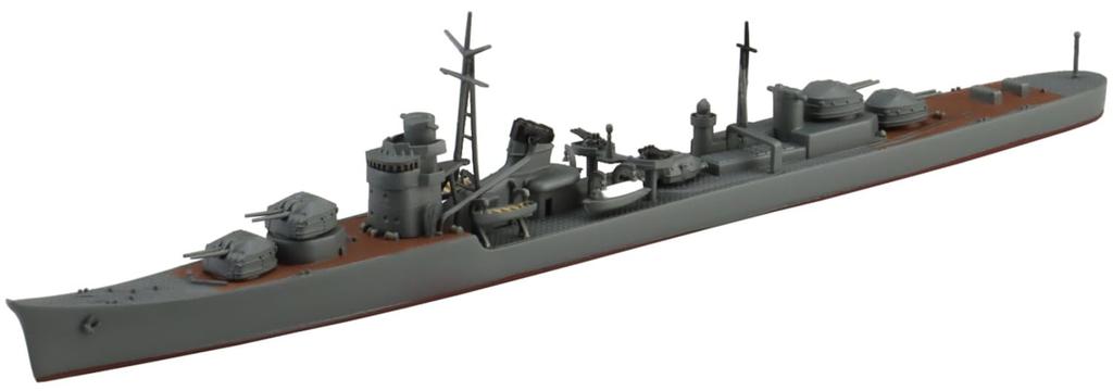 Aoshima Bunka Kyozai Waterline Japanese Navy Destroyer Teruzuki Plastic Model 1/700 No.427