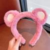 New Fashion Plush Headband Women Cute Pink Bear Korean Version Face Wash CaomeiBear Hairband Girl Hair Accessories