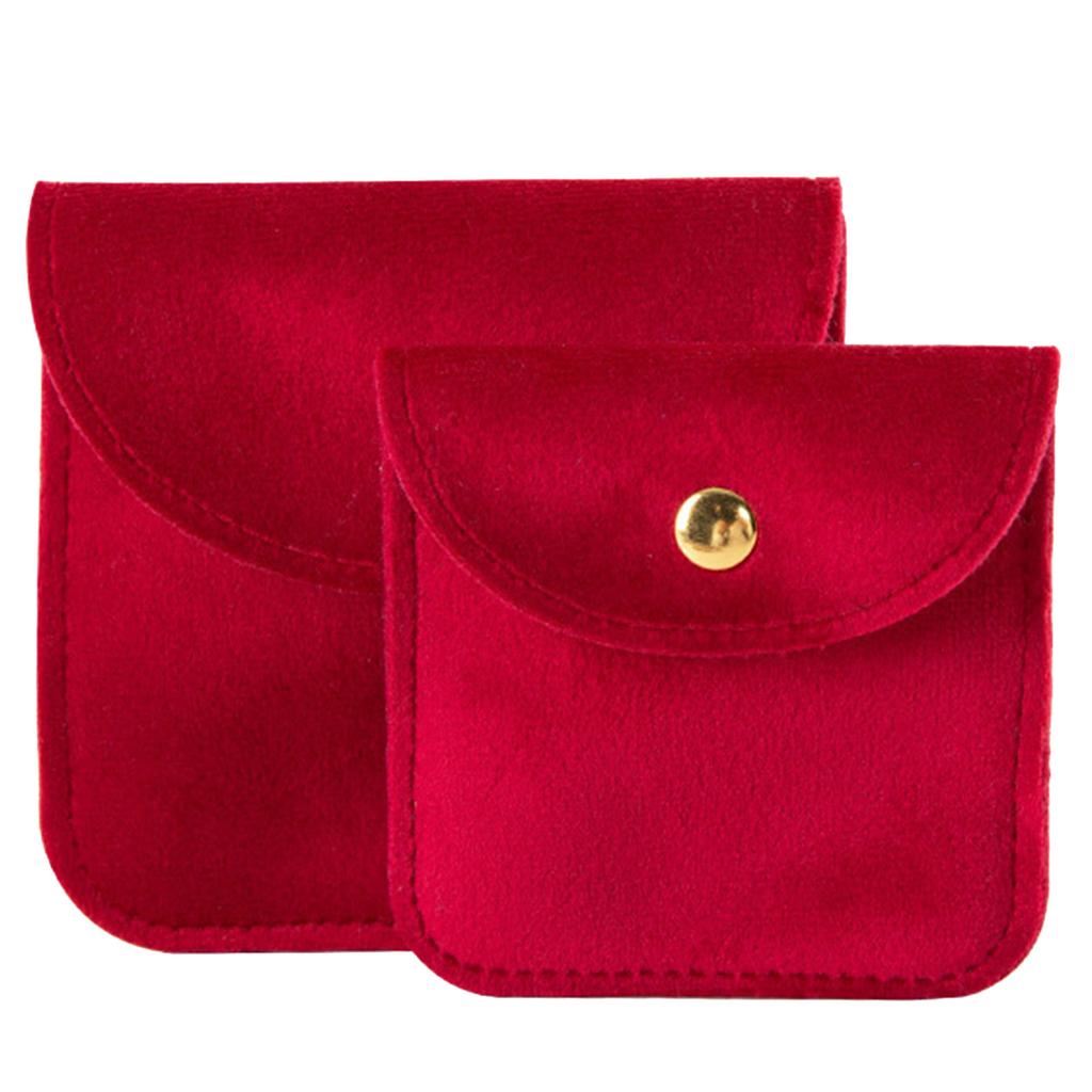 Exquisite Jewelry Packaging Bag Luxurious Flannel Bag Chic Jewelry Packaging Bag Portable Necklace Bracelet Rings Charm