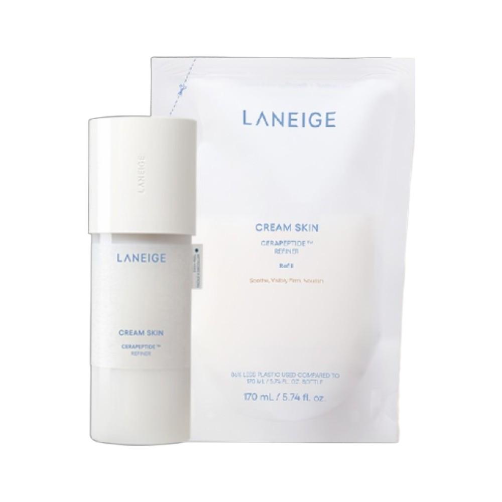 LANEIGE Cream Skin Cerapeptide Refiner Hydrating Toner Moisture Barrier Skincare Set 170ml+130ml