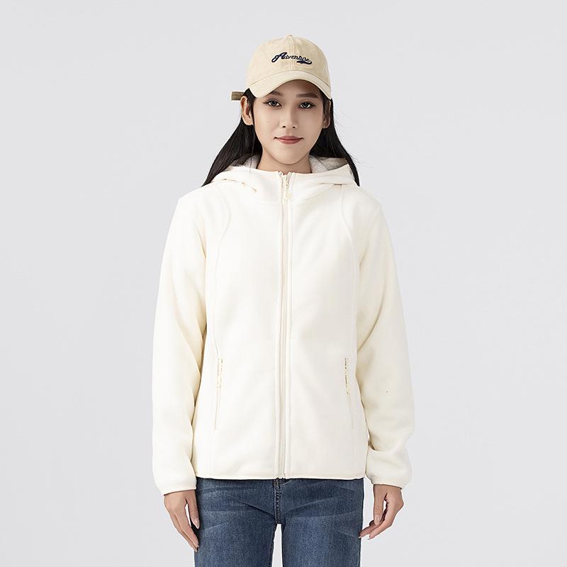 Thickened Austrian fleece fleece fleece jacket, new outdoor autumn and winter cold-proof, comfortable and warm hooded fleece liner jacket