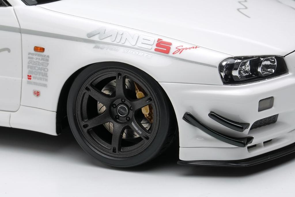 Makeup EIDOLON Scale Skyline N1 Tokyo Auto Salon 2024 Finished Model EML178 1/18 Mine's GT-R (BNR34) V-spec