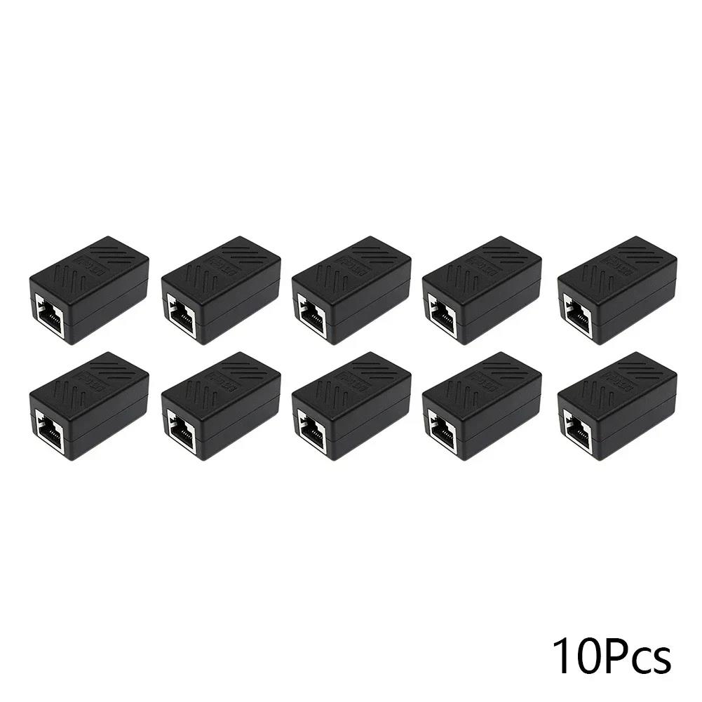1/5/10/20PCS Ethernet Cable Extender RJ45 CAT5 CAT6 CAT6a Coupler Extender Adapter Connector Ethernet Coupler Female To Female