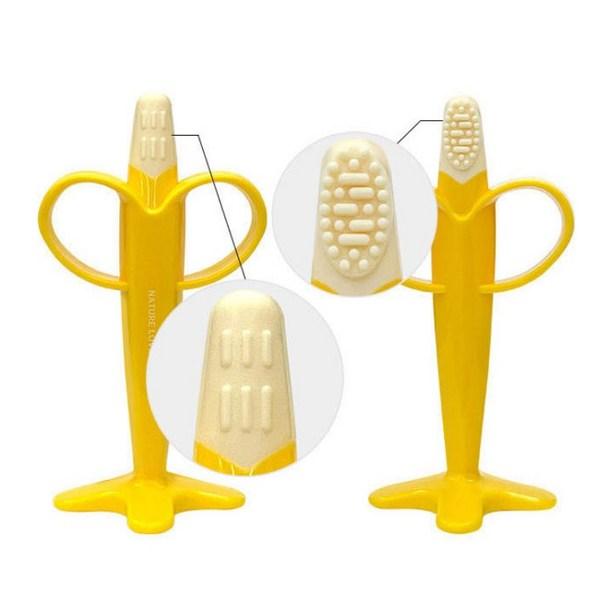 Nature Love Mere Chewable Silicone Fruit Baby Teether 3-Piece Set, Teeth Nozzle, Watermelon + Banana + Grape, Korean baby products