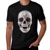 Diamond Skull Bling Shiny Sparkle Skull Diamond T Tshirt Everyday Wear Basic Short Sleeve Top