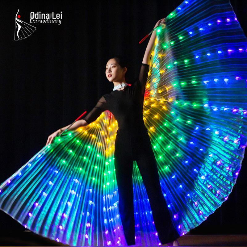 LED Luminous Angel Wings for Belly Dance and Nightclub Performance