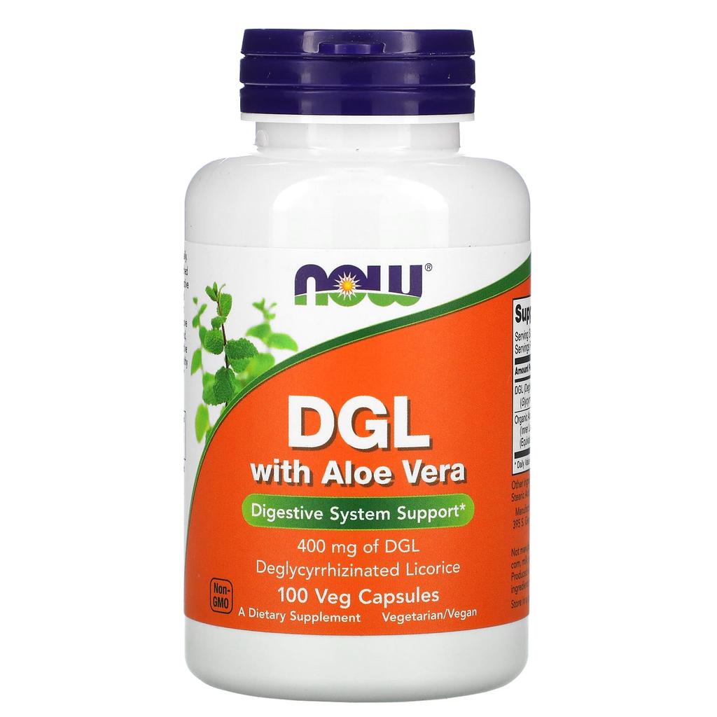 Dgl Aloe Vera, 400Mg, 100 Veggie Capsules