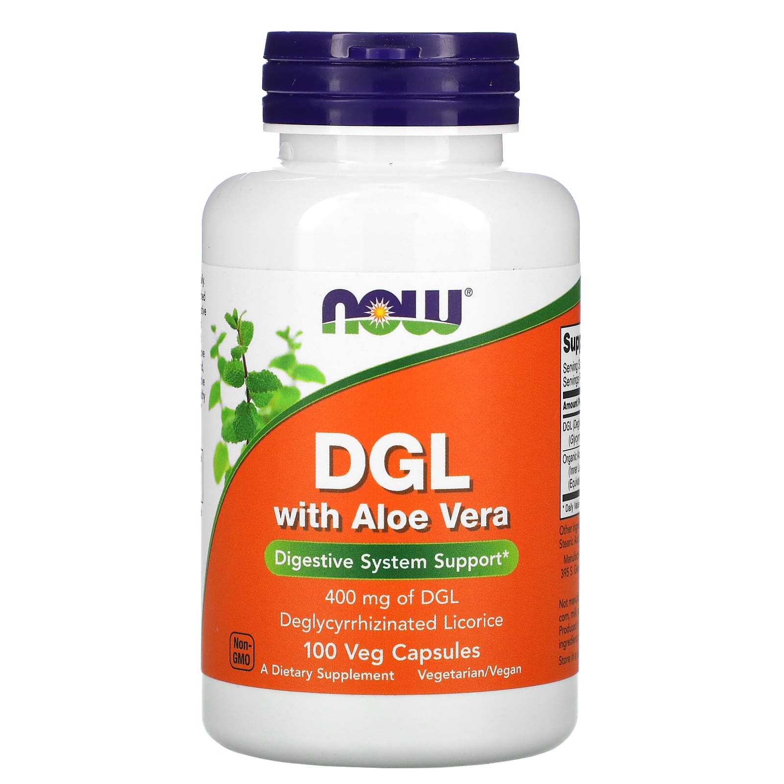 

Dgl Aloe Vera, 400Mg, 100 Veggie Capsules