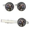 Boxer, German Boxer I - Cufflinks and Tie with Your Photo, a Suit Decoration, Men's Jewelry from the Brand.