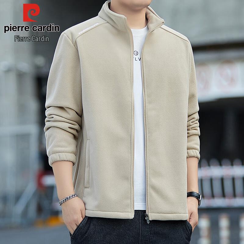 

Pierre Cardin Men s Stand-Up Collar Fleece Jacket 2XL
