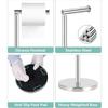 Sturdy Base Toilet Paper Holder Stand Free Standing Paper Roll Floor Stand  Paper Storage