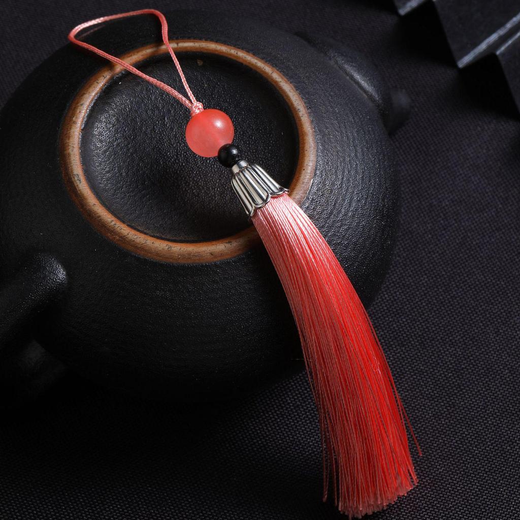 Exquisite Beaded Tassel Hanfu Bookmark & Sachet Pendant