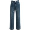 Mengshuya Women's High-Waist Straight Leg Jeans