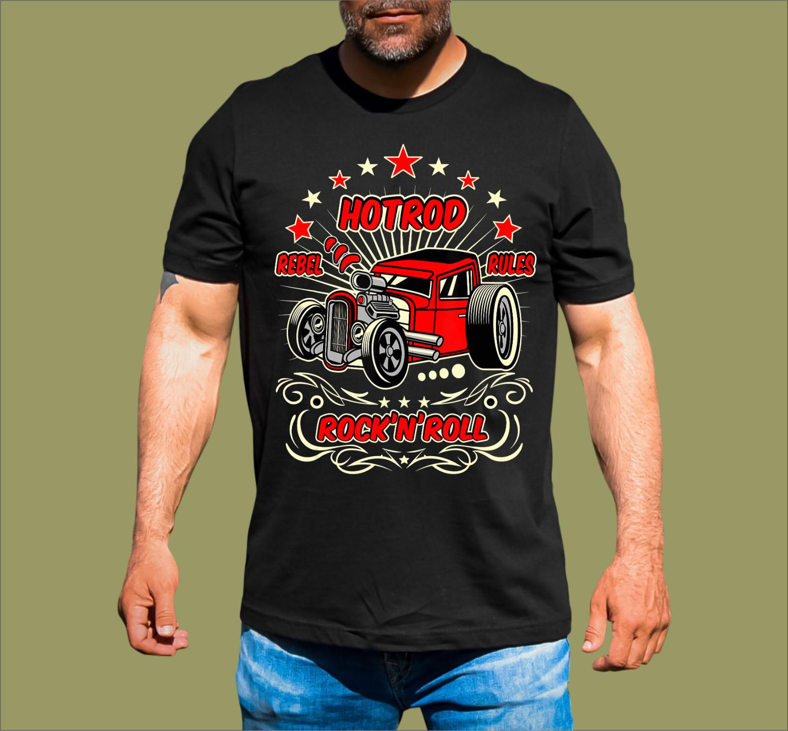 HOT ROD REBEL RULES T-SHIRT S