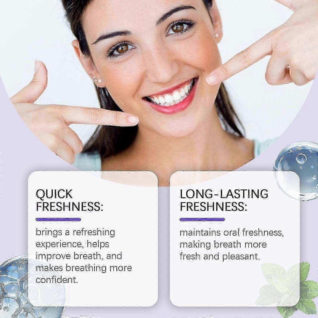 Fresh Mouth Spray - Long-Lasting Breath Freshener with Natural Ingredients, Portable & Easy To Use, Instant Fresh Breath & Confidence Boost for On-the