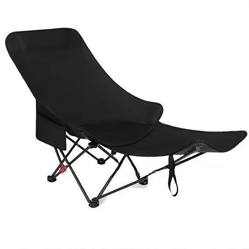 Adjustable Outdoor Moon Chair with Footrest for Camping, Balcony, or Home Use