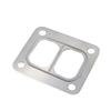 2x Stainless Steel T4 Turbo Manifold Divided Gasket Twin Scroll Silver