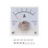 12 Types Analog Ammeter Current Panel Amp Gauge Meter 2.5 Accuracy for Auto Circuit Measurement Tester 45x45mm Reliable