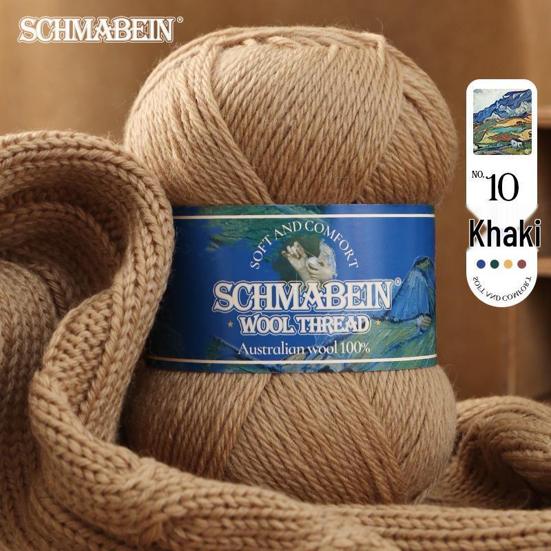 Medium-Thick Hand-Knitted Wool Yarn: Perfect for Sweaters, Cardigans, Scarves, and Felted Bags