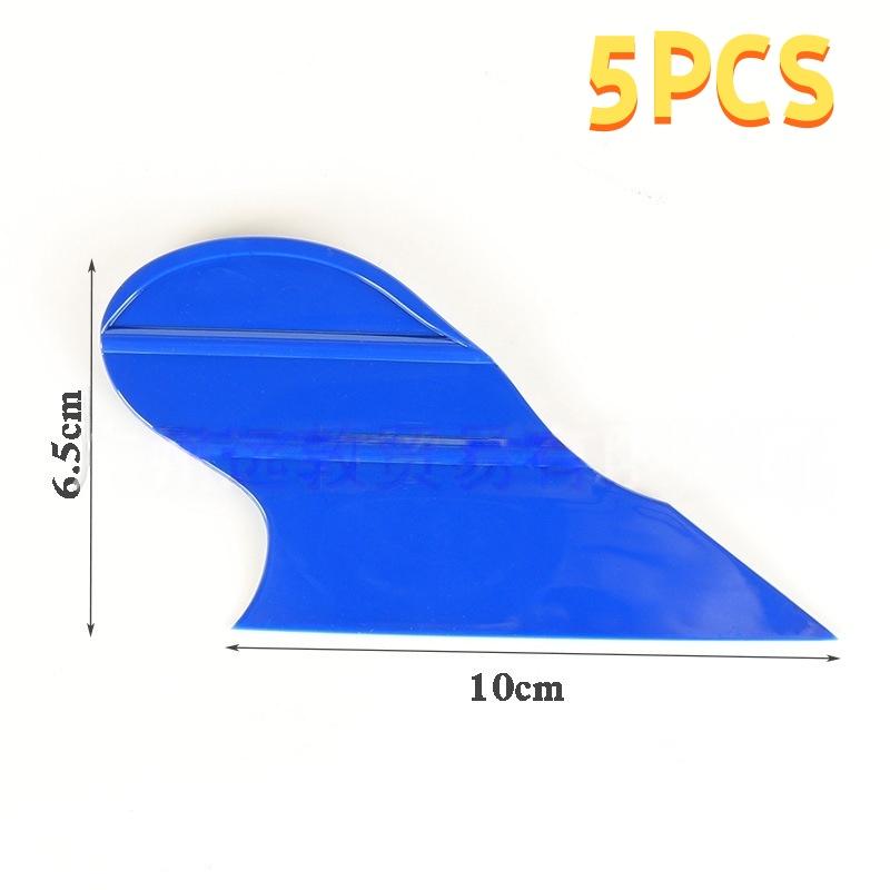 

5Pcs Different Hardness Scraper Window Tint Carbon Film Installation Edge Plug Tool Vinyl Car Wrap Stick Squeegee Kit синий