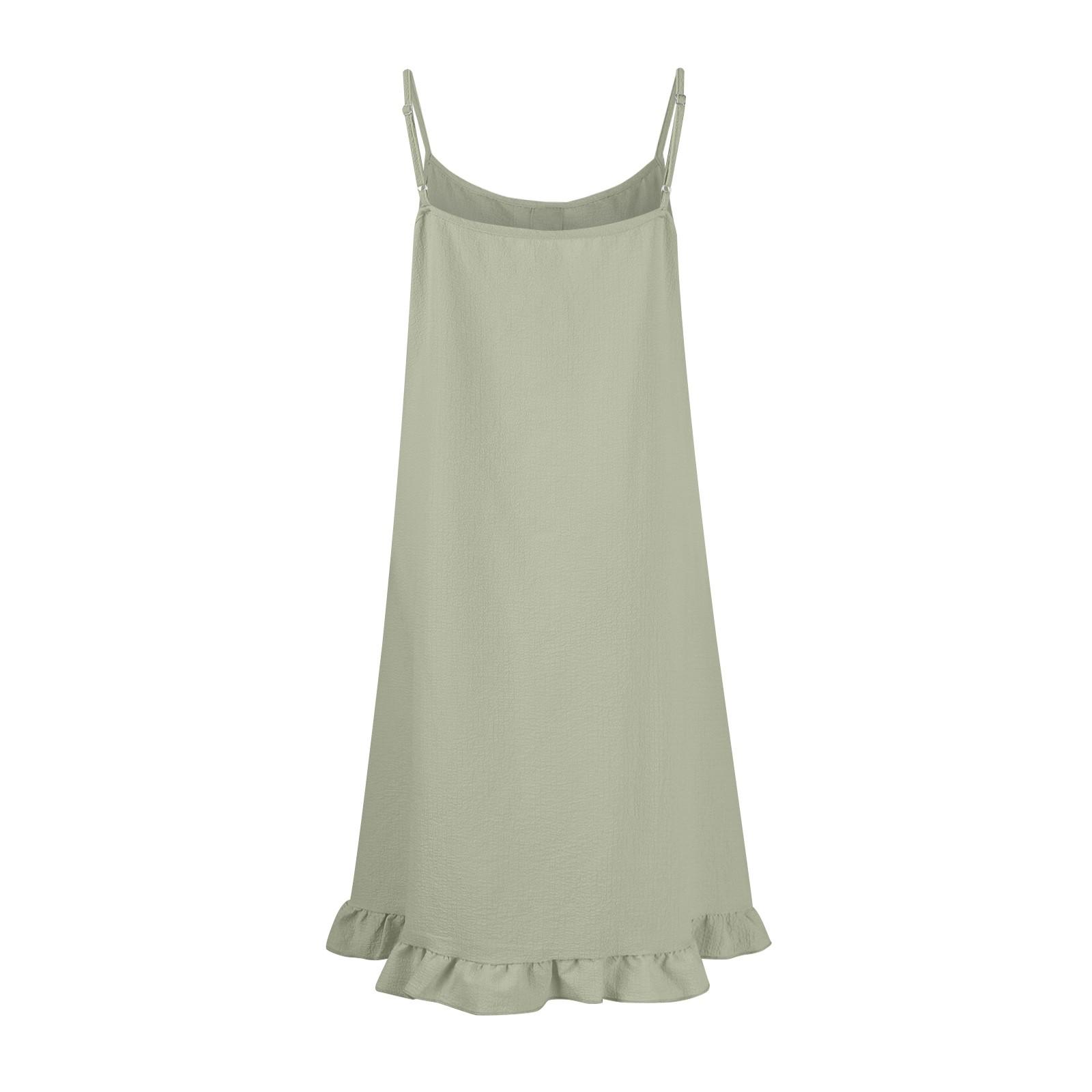 Женская мода Тонкие пуговицы с рюшами и морщинами Классические однотонные платья — фото 5