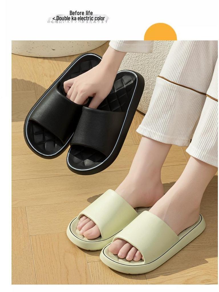 Summer EVA Thick-Soled Indoor Slippers for Men & Women - One-Strap Design