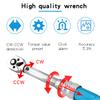 Quick-release Torque Wrench High Precise Torque Preset Wrenches 1/4inch Ratchet Head Torque Adjustable Bike Car Bicycle Repairing Tool