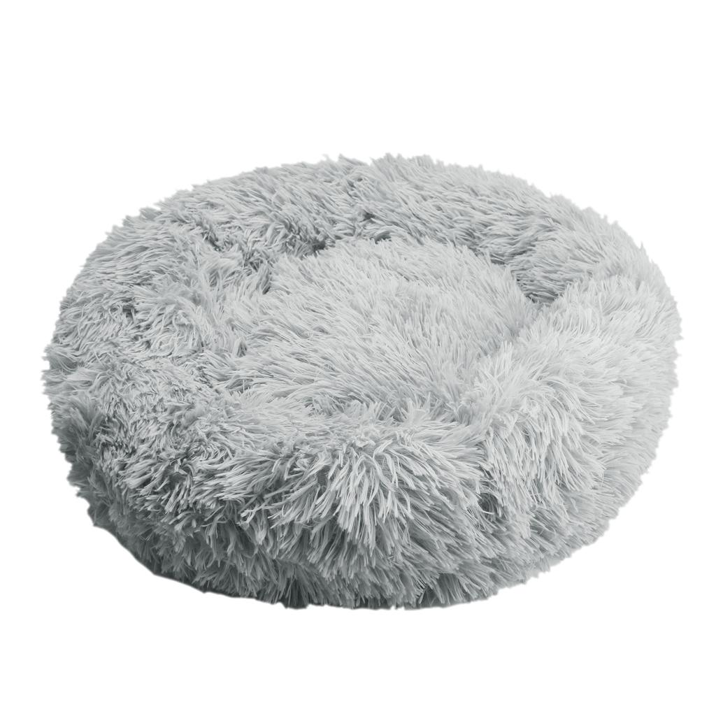 50cm Round Pet Bed Calming Dog & Cat Anti-Anxiety Donut Cuddler Round Cozy Ultra Kennel Washable Plush Cushion Winter Warm Sleep