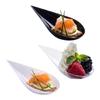 Prato de Aperitivo Bandeja de Sorvete Transparente Material Plástico para Aperitivos de Festa Alimentos
