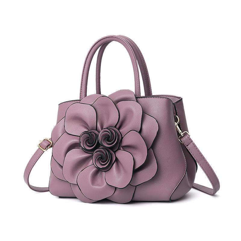 Women's Flower Handbag Shoulder Crossbody Bag,Cute Large Capacity Bag