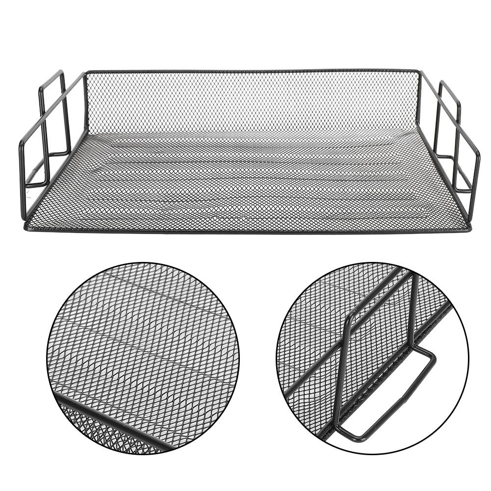 File Document Tray MultiLayer Desktop Storage Organizer Basket Horizontal Letter Rack