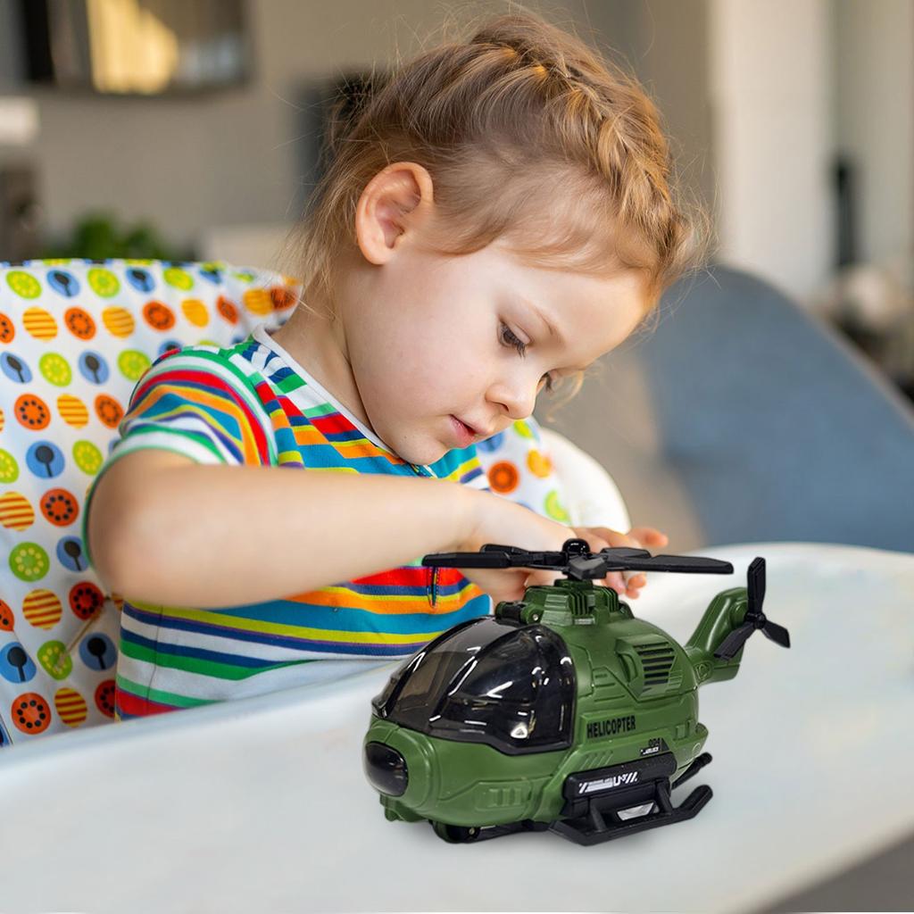 Simulation Helicopter Model With Spinning , Suitable For Birthday Party Gifts For Boys And Girls