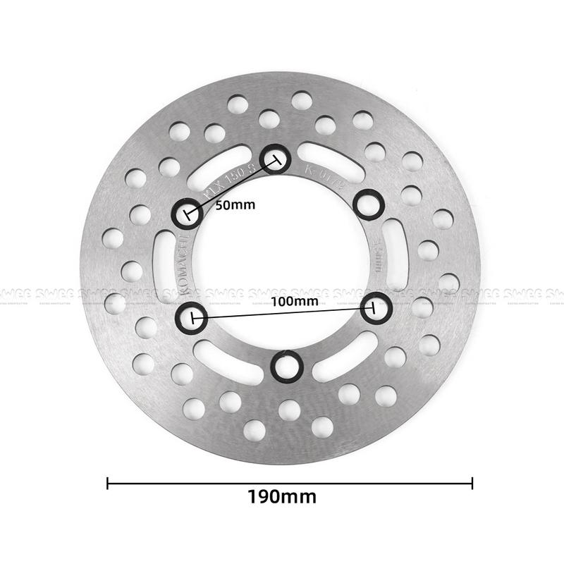 Motorcycle Rear Brake Disc Rotor For Kawasaki KLX150 modification Floating disc brake 190MM