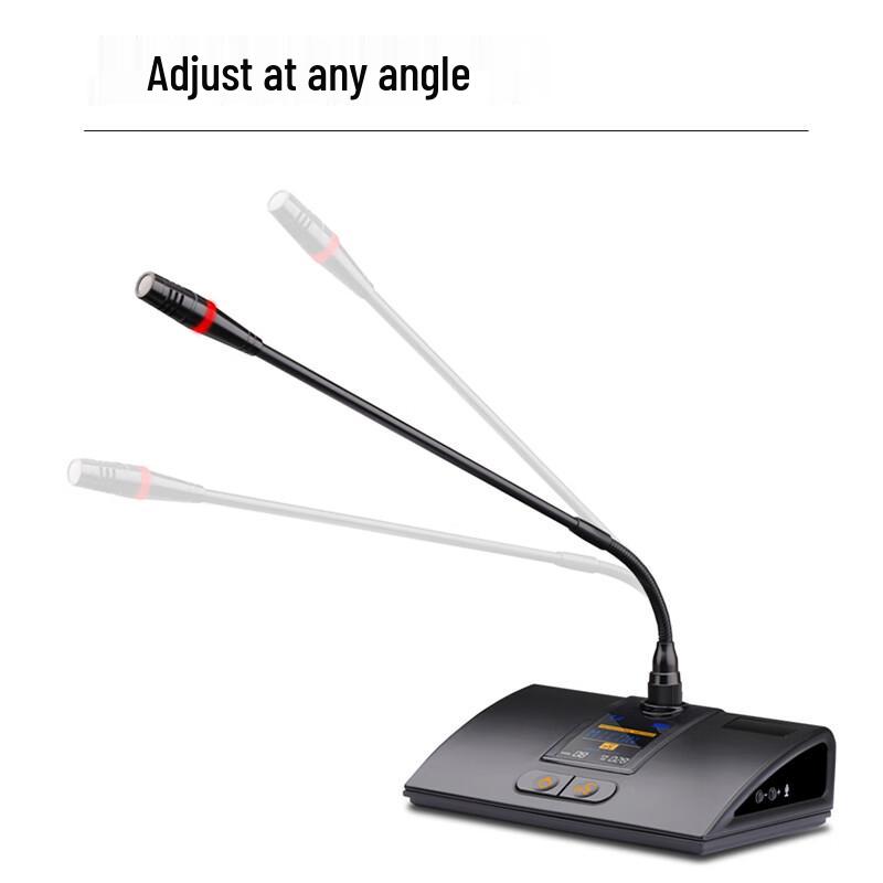 HDCON HT-880C Wireless Conference Chairman Microphone with 2.4" Screen (CN version)