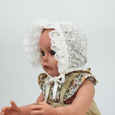 Adorable Chapeau d'Été en Coton et Dentelle pour Bébé Princesse