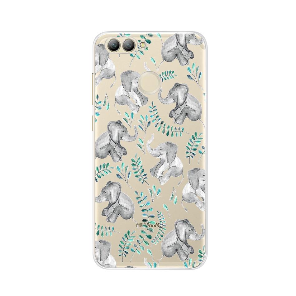 For Huawei Nova 2 Case Silicone Soft TPU Cute Cat Phone Cases For Huawei Nova 2 Nova2 Case Cover For Huawei Nova 2 PIC-LX9 Funda