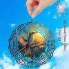 Vibrant Hummingbird Floral Wind Chime Colorful Metal Garden Decor No Battery Needed for Outdoor Patio Porch Holiday Gift